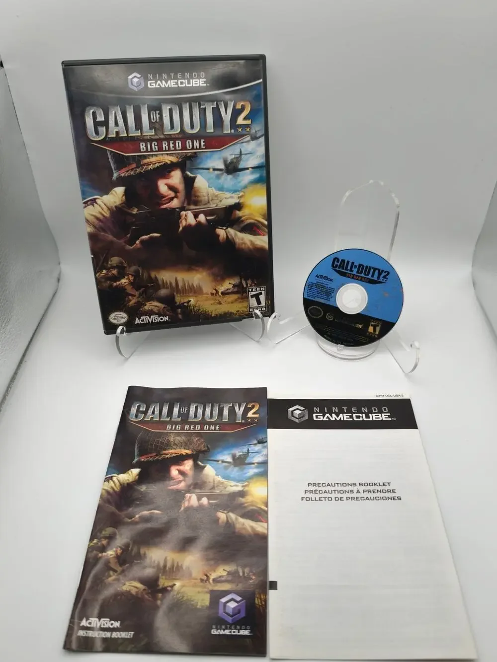 Call of Duty 2 Big Red One GameCube CIB Tested on Wii